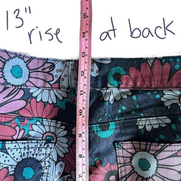 Modcloth Floral Skinny Jeans, ankle length, small - Picture 11 of 14